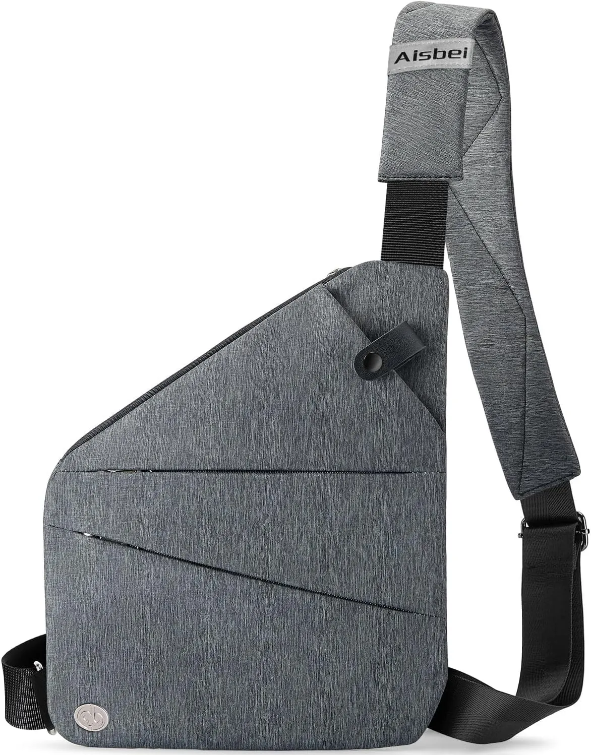 Anti Theft Travel Bag Waterproof Lightweight Crossbody Bags for Women Men Slim Sling Bag Theft Proof Crossbody Bag(Grey)