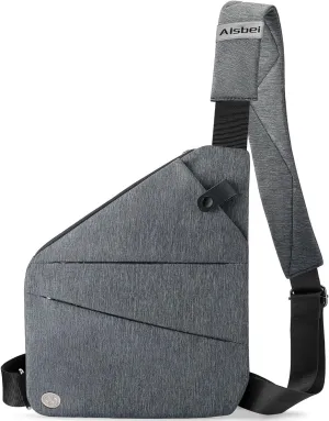 Anti Theft Travel Bag Waterproof Lightweight Crossbody Bags for Women Men Slim Sling Bag Theft Proof Crossbody Bag(Grey)