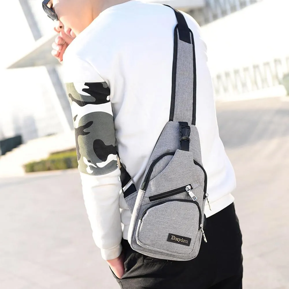Anti Theft with USB Charging Shoulders Crossbody Bag