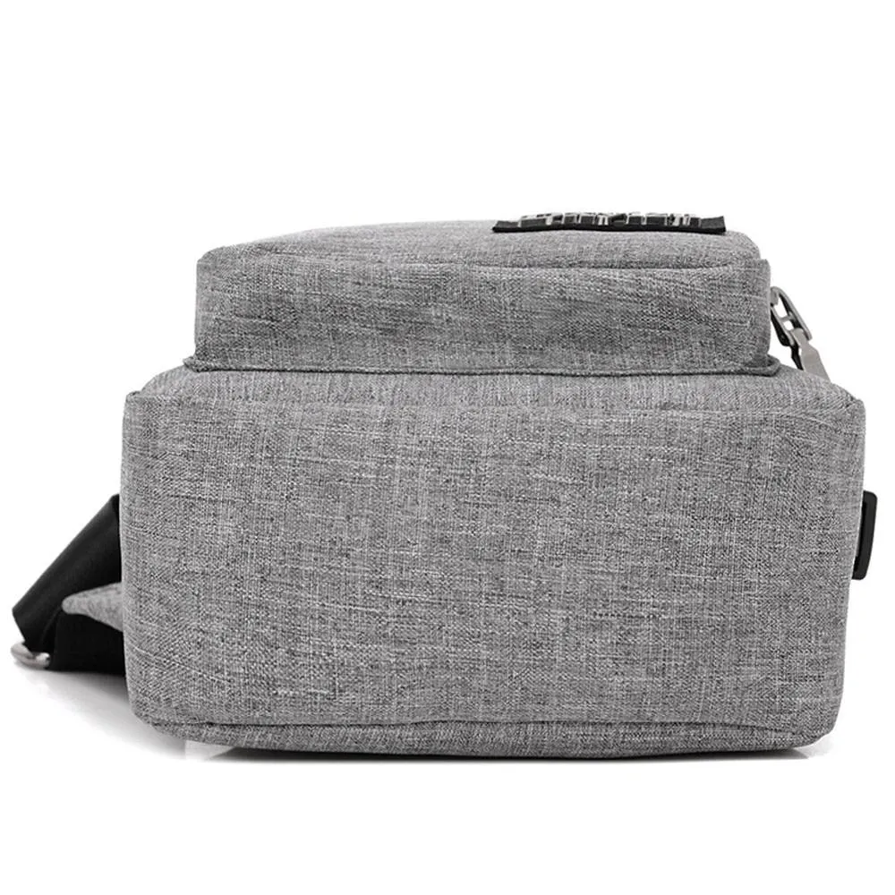 Anti Theft with USB Charging Shoulders Crossbody Bag