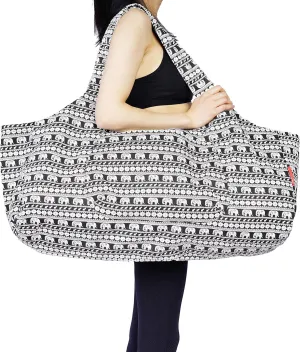 Aozora Yoga Mat Bag Large Yoga Mat Tote Sling Carrier with Pockets Fits Mats with Multi-Functional Storage Pockets Light and Durable