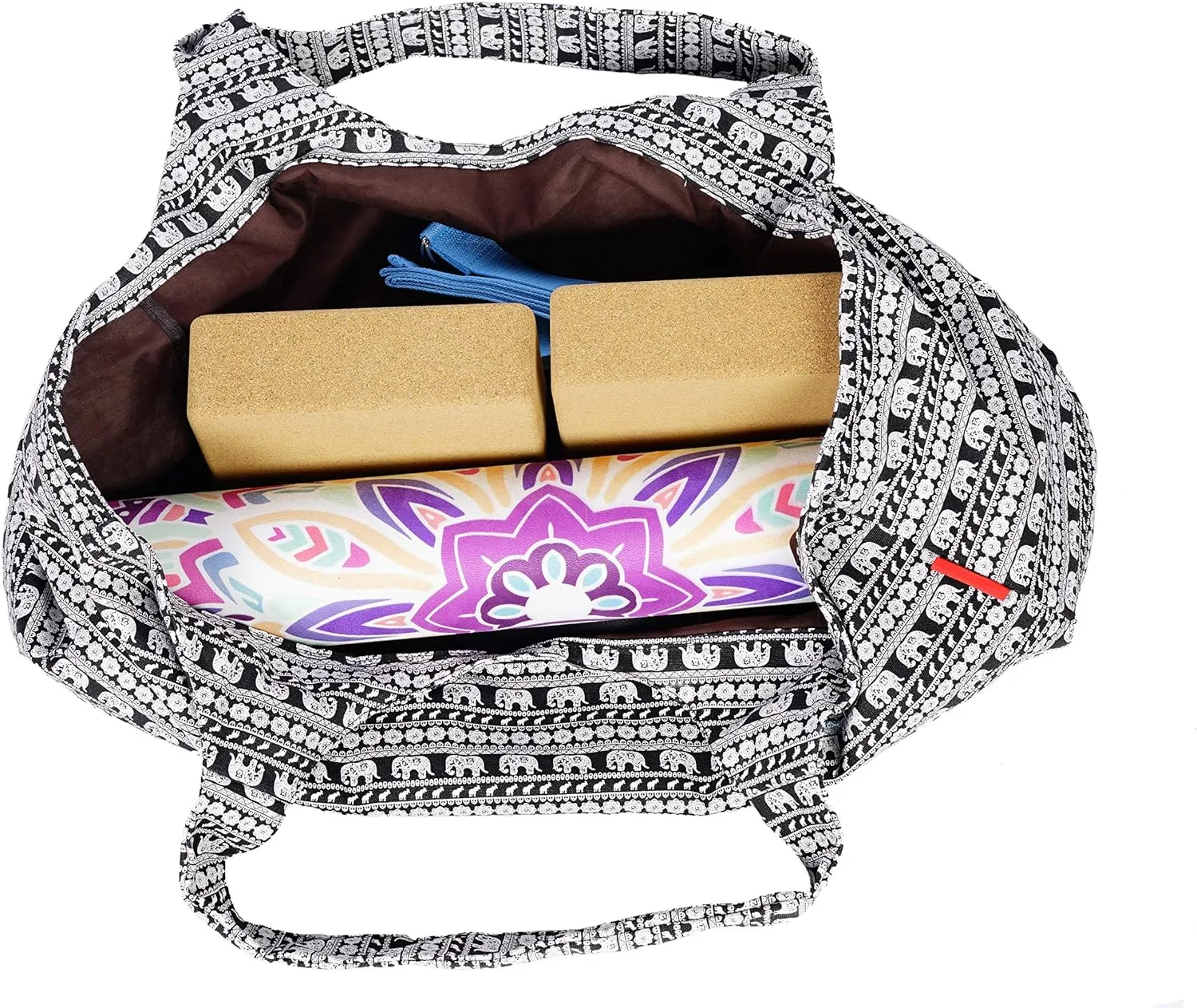 Aozora Yoga Mat Bag Large Yoga Mat Tote Sling Carrier with Pockets Fits Mats with Multi-Functional Storage Pockets Light and Durable