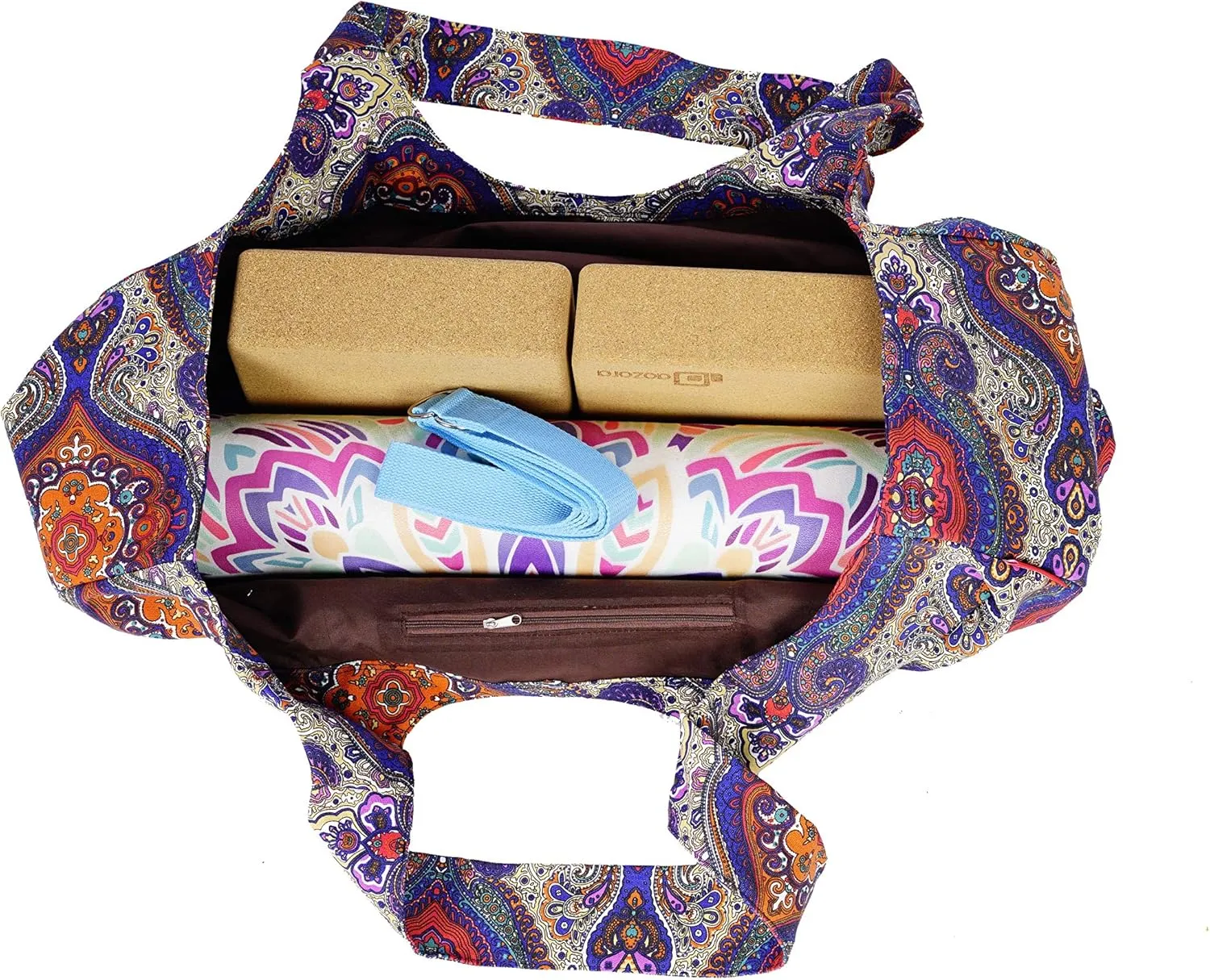 Aozora Yoga Mat Bag Large Yoga Mat Tote Sling Carrier with Pockets Fits Mats with Multi-Functional Storage Pockets Light and Durable