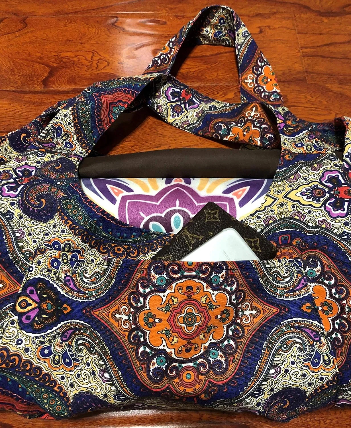 Aozora Yoga Mat Bag Large Yoga Mat Tote Sling Carrier with Pockets Fits Mats with Multi-Functional Storage Pockets Light and Durable