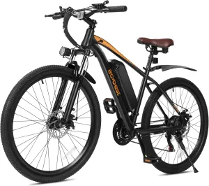 Apex Electric Bike for Adults, 26" Electric Mountain Bike with Peak 750W Motor, 22MPH Top Speed, Max Range 55  Miles, 13AH Removable Battery, 21-Speed Lightweight E-Bike with Fenders