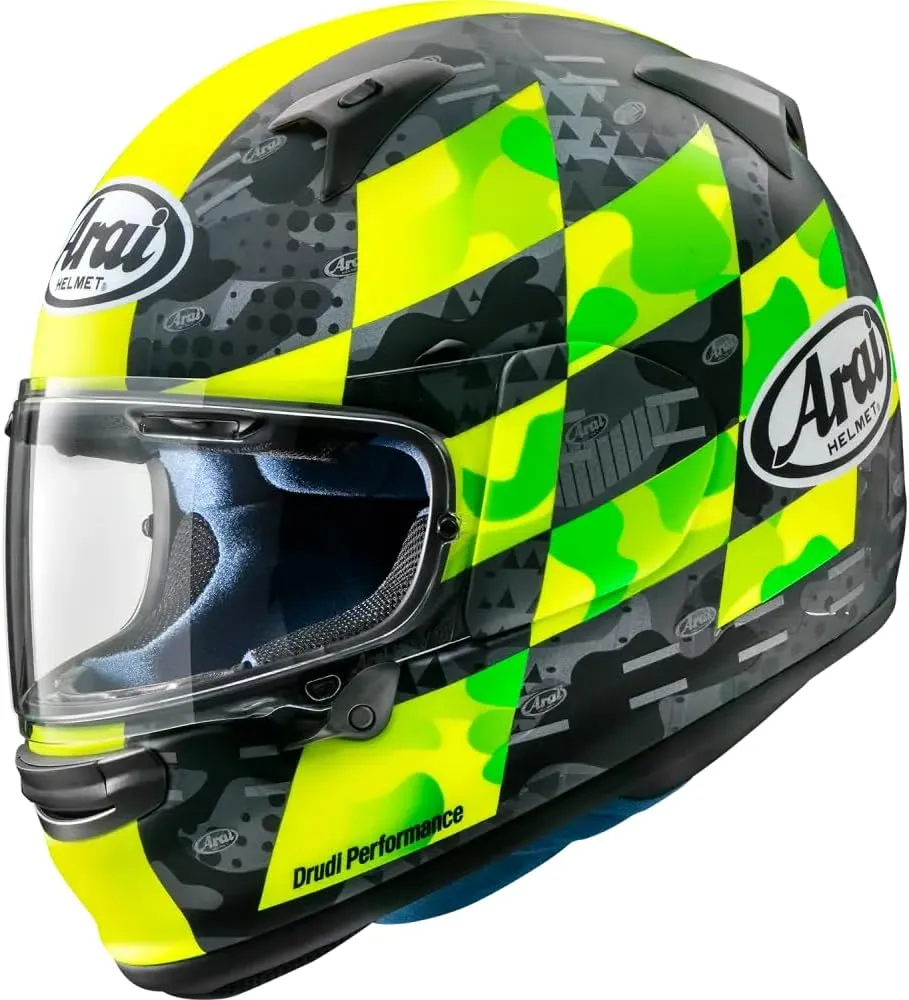 Arai Helmets Regent-X Patch Helmet (X-Small, Matte Fluorescent Yellow)