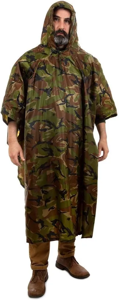 Arcturus Rain Ponchos | Adjustable Hood | Waterproof Ripstop Nylon | Great for Hunting, Fishing & Camping