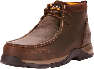 ARIAT Male's Edge LTE Moc Waterproof Composite Toe Work Boot, Dark Brown, 8 Wide