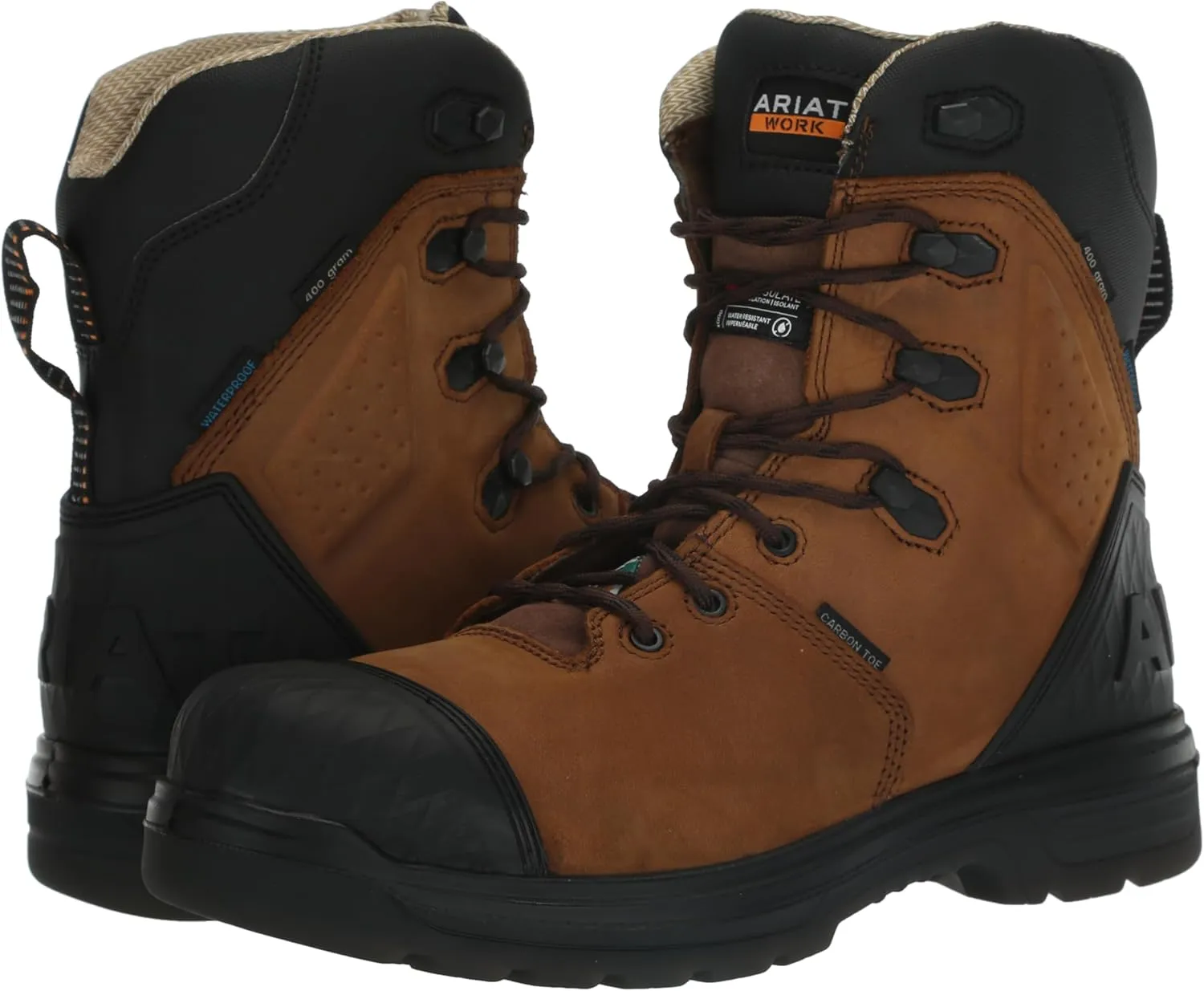 Ariat Men's Turbo Outlaw 8" Csa Waterproof 400g Carbon Toe Work Boot