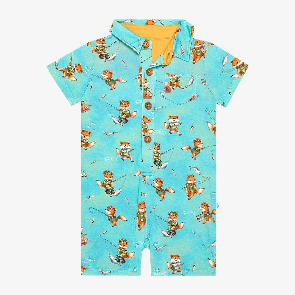 Arlo Short Sleeve Collared Romper