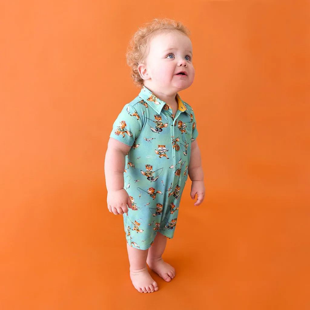Arlo Short Sleeve Collared Romper