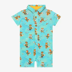 Arlo Short Sleeve Collared Romper