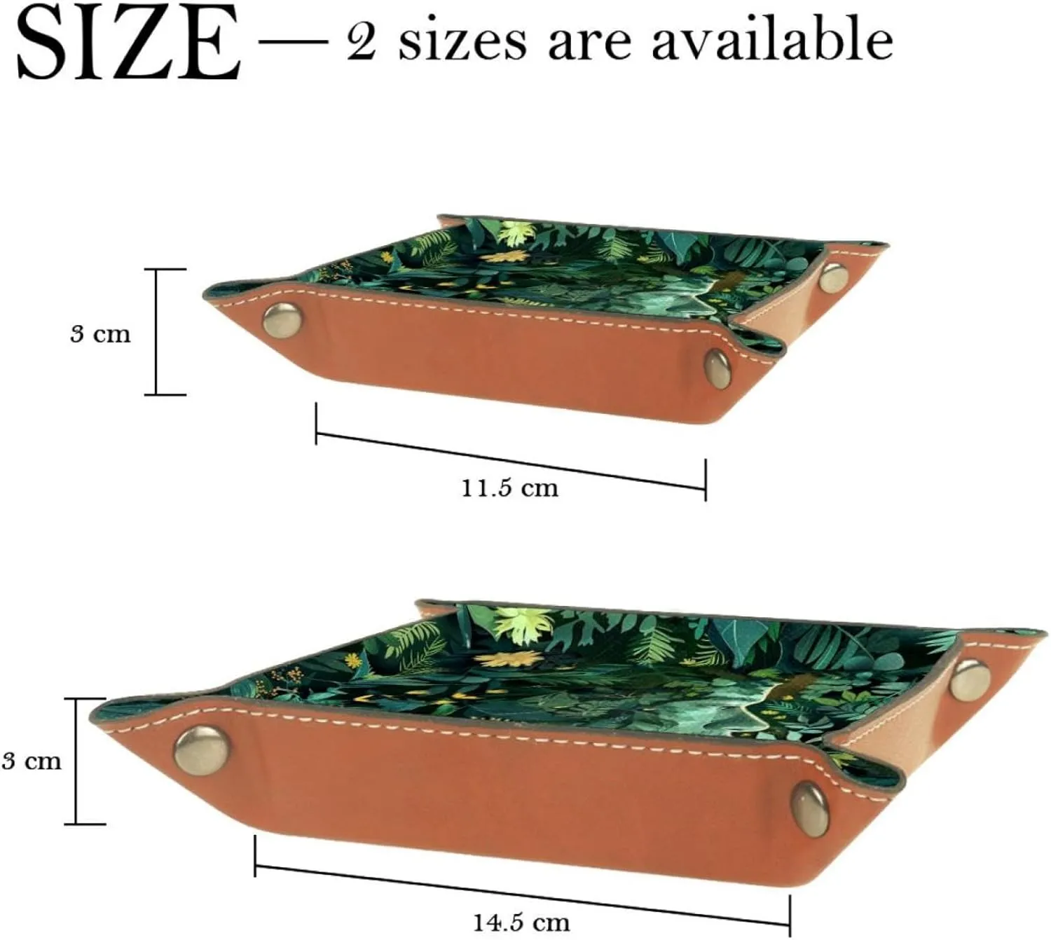 Art Humans and Nature Stacking Jewelry Organizer Trays, Desk Drawer Earring Tray with Key Tray, Small and Decorative Jewelry Storage