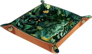 Art Humans and Nature Stacking Jewelry Organizer Trays, Desk Drawer Earring Tray with Key Tray, Small and Decorative Jewelry Storage