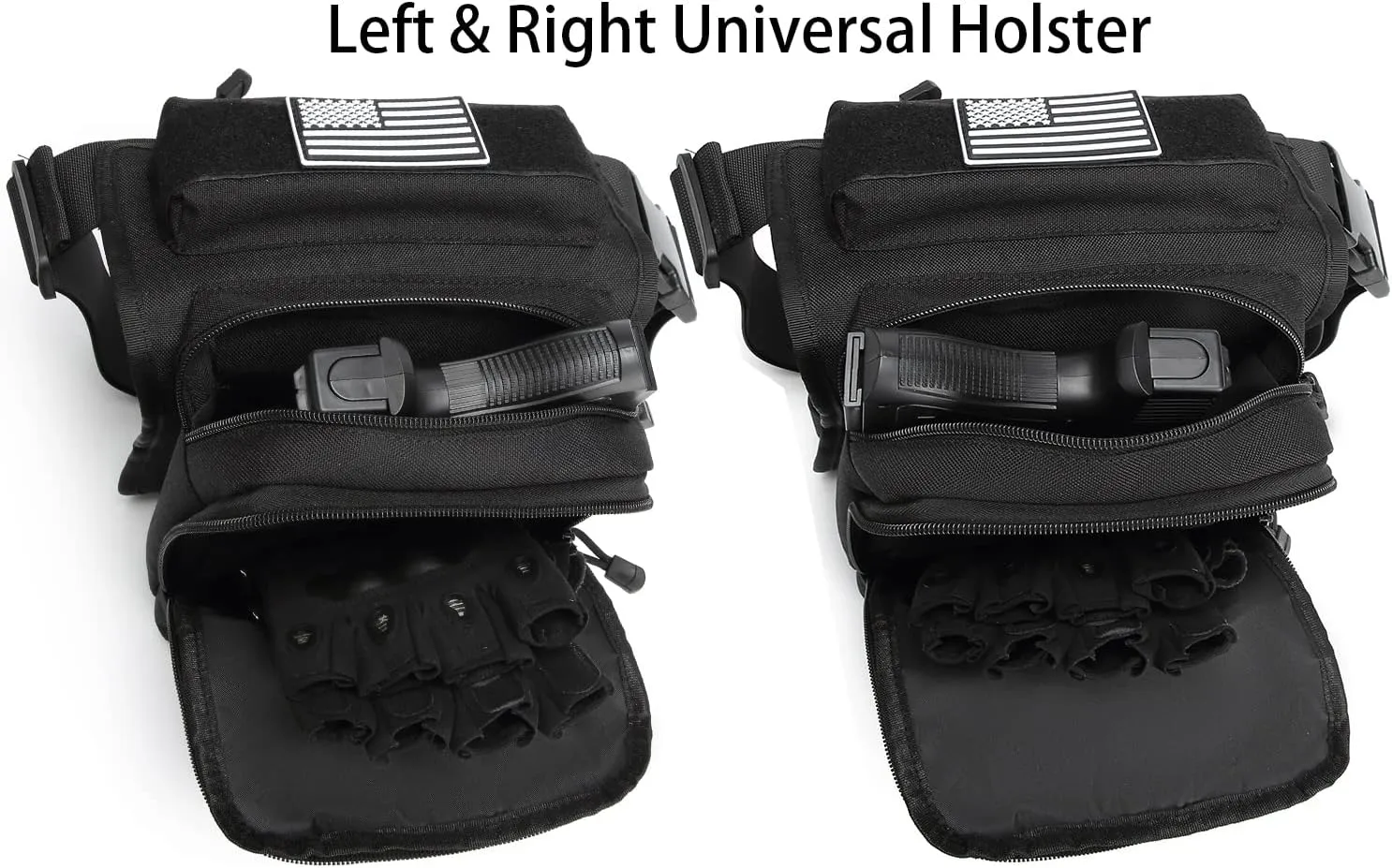 ATBP Tactical Drop Leg Bag for Men Motorcycle Thigh Pouch Bag Fanny Pack Waist Bag with Universal Holster
