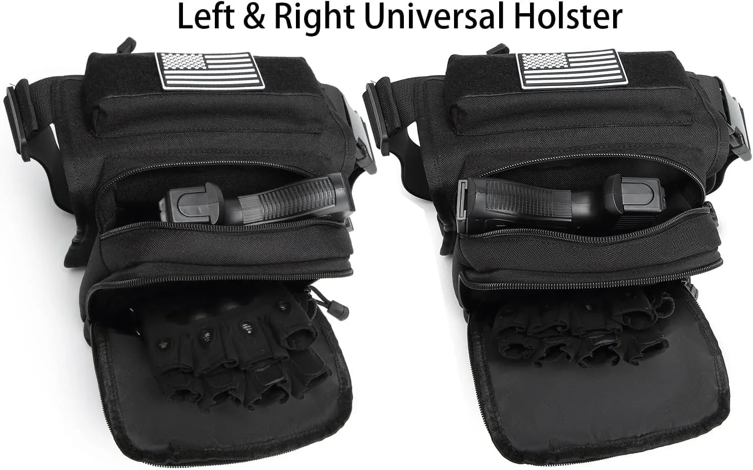 ATBP Tactical Drop Leg Bag For Men Motorcycle Thigh Pouch Bag Fanny Pack Waist Bag With Universal Holster