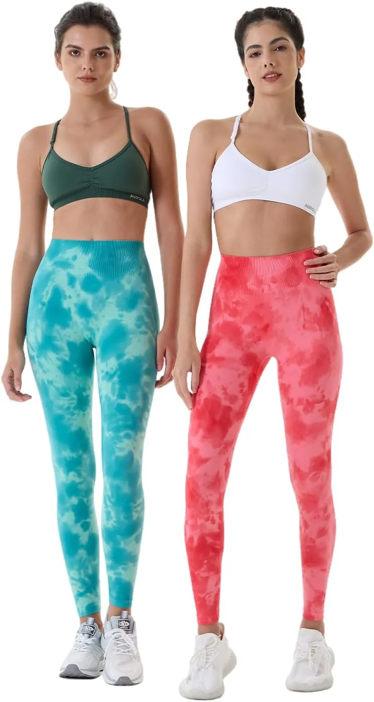 AUROLA Dream Collection Workout Leggings for Women High Waist Seamless Scrunch Athletic Running Gym Fitness Active Pants