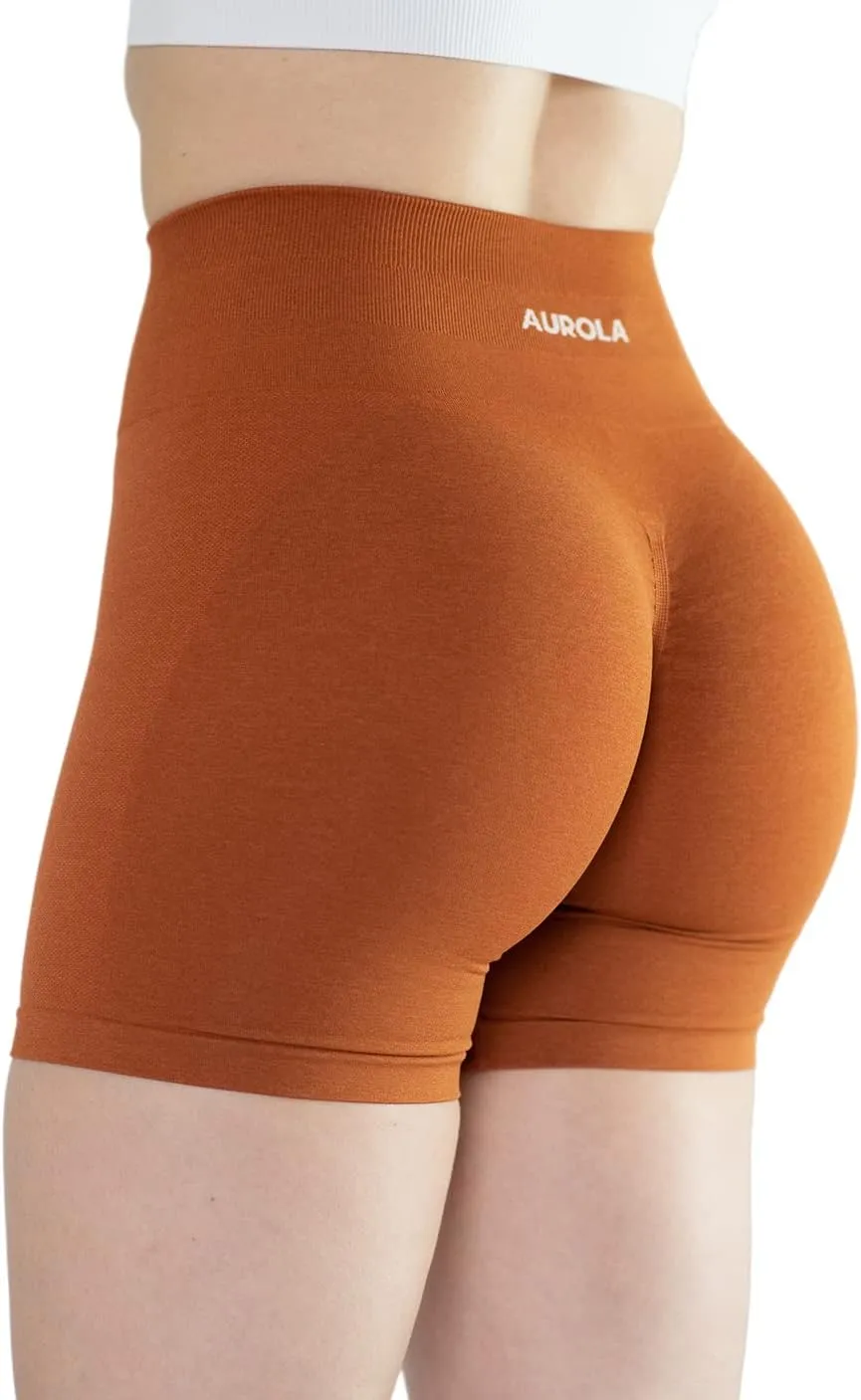 AUROLA Intensify Workout Shorts for Women Seamless Scrunch Short Gym Yoga Running Sport Active Exercise Fitness Shorts