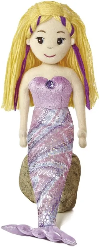 AURORA, 33050, Sea Sparkles Mermaid Serena, 18In, Soft Toy, Pink