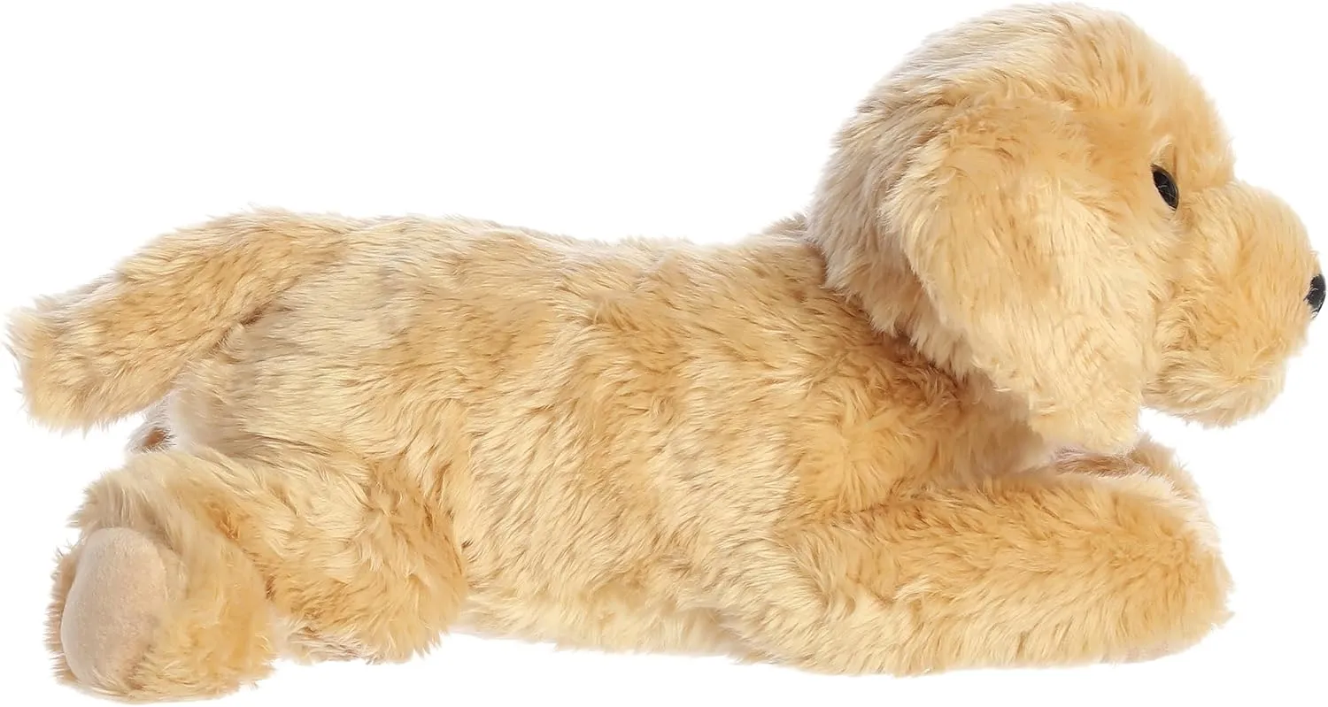 Aurora® Adorable Flopsie™ Goldie™ Stuffed Animal - Playful Ease - Timeless Companions - Brown 12 Inches