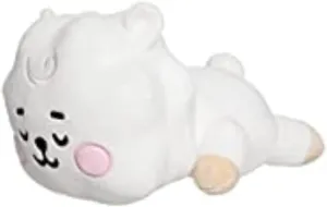 Aurora World- Aurora Aurora, 61444, BT21 Official Merchandise, Mini RJ Baby Cushion, Soft Toy, White, Whte