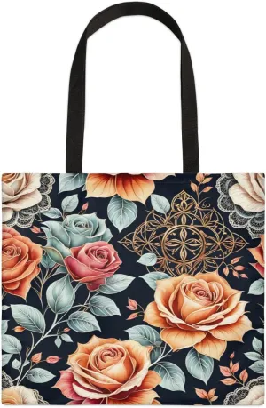 Autumn Park Trees Fall Foliages Canvas Tote Bag for Women Men Stylish Tote Handbag Shoulder Bag Reusable Grocery Bag