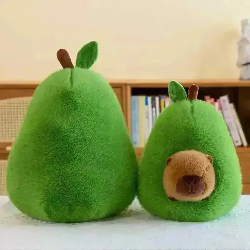 Avocado Capybara Plush Toy