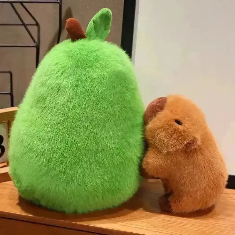 Avocado Capybara Plush Toy