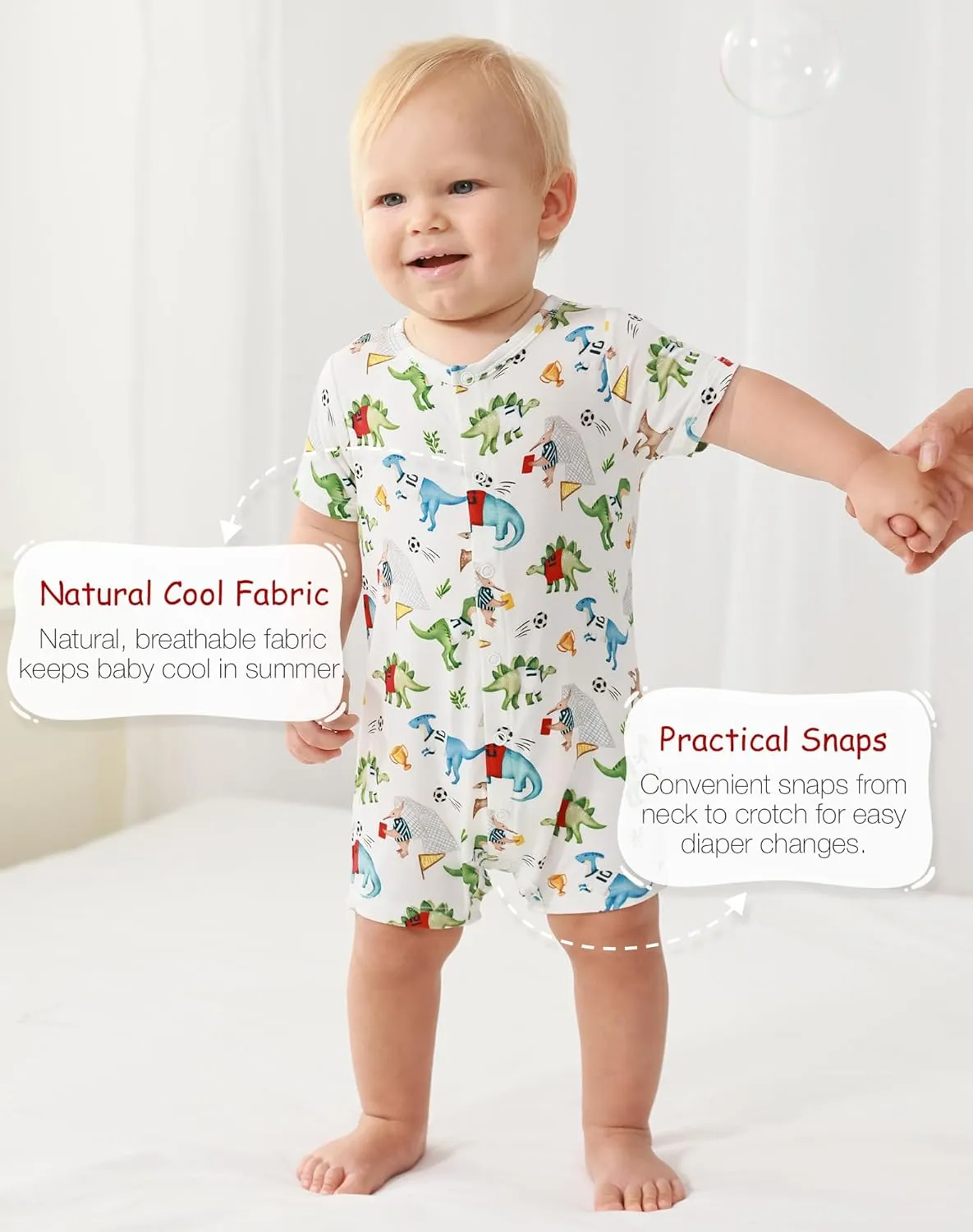 Baby Boy Rompers Bamboo Viscose Short Sleeve One-piece Jumpsuit Baby Boy Summer Clothes