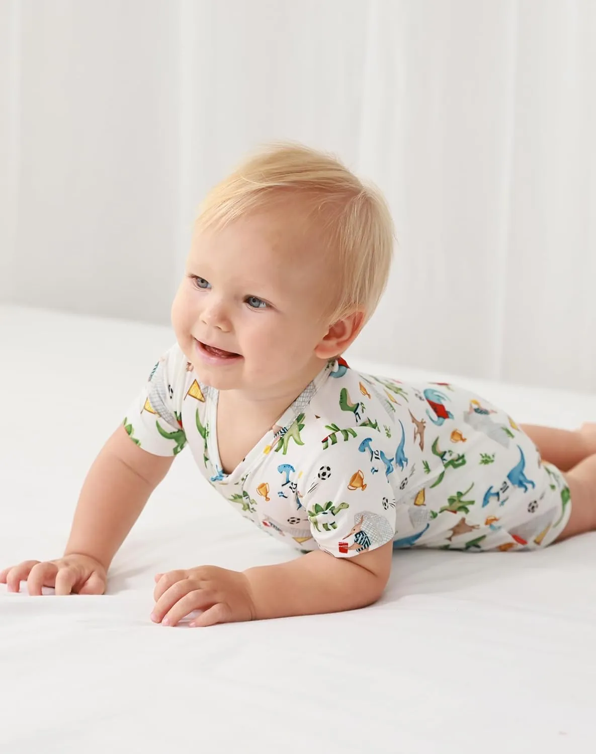 Baby Boy Rompers Bamboo Viscose Short Sleeve One-piece Jumpsuit Baby Boy Summer Clothes