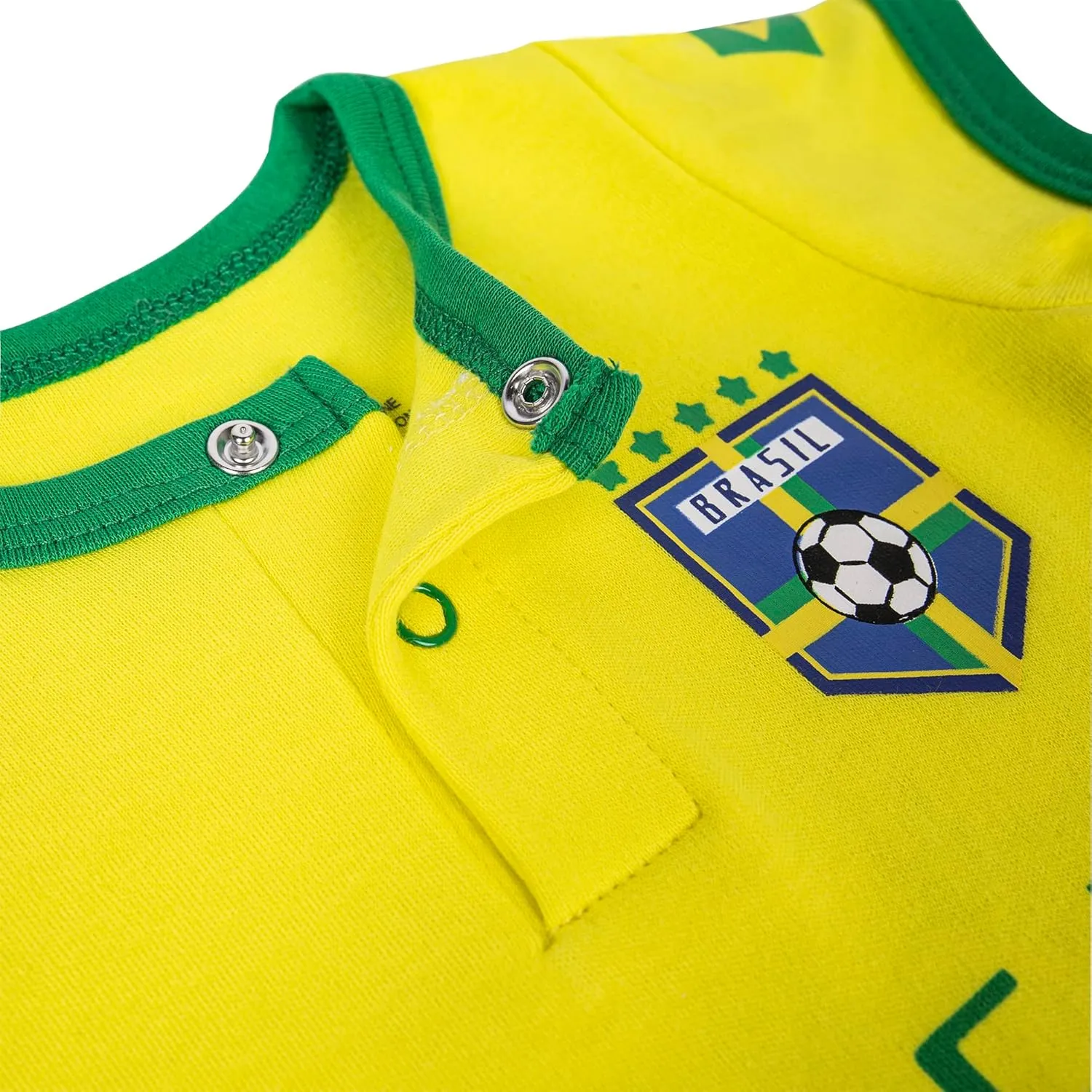 Baby Soccer Bodysuit - Short Sleeve Romper Outfit for Newborn & Toddler 0-24 Months
