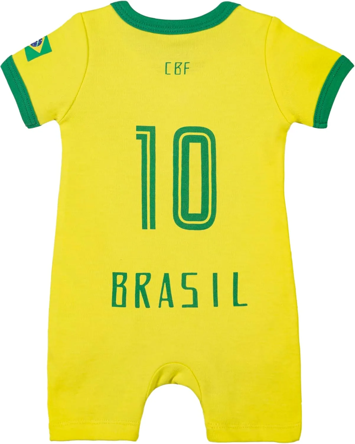 Baby Soccer Bodysuit - Short Sleeve Romper Outfit for Newborn & Toddler 0-24 Months