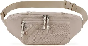 BAGSMART Fanny Packs for Women Belt Bag with Adjustable Strap Crossbody Waist Pack for Running Hiking Workout Travel, Camel