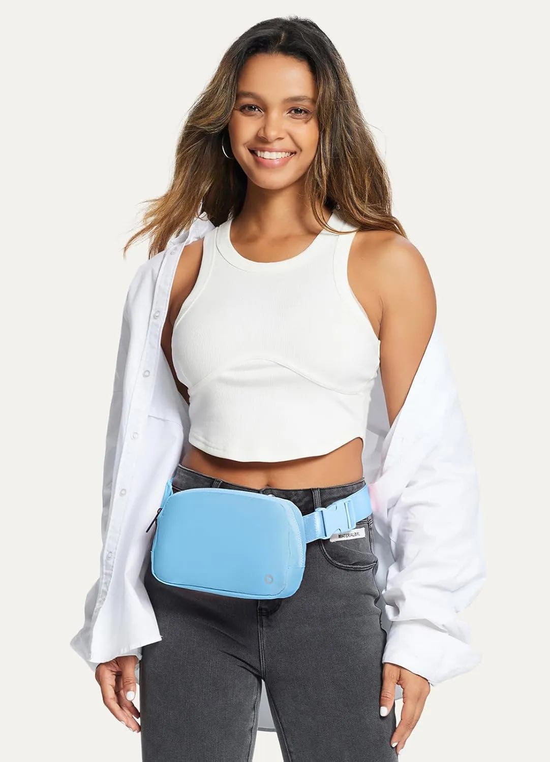 BALEAF Belt Bag for Women Fanny Pack Crossbody Adjustable Strap Everywhere Waist Packs Workout Running 2L Blue