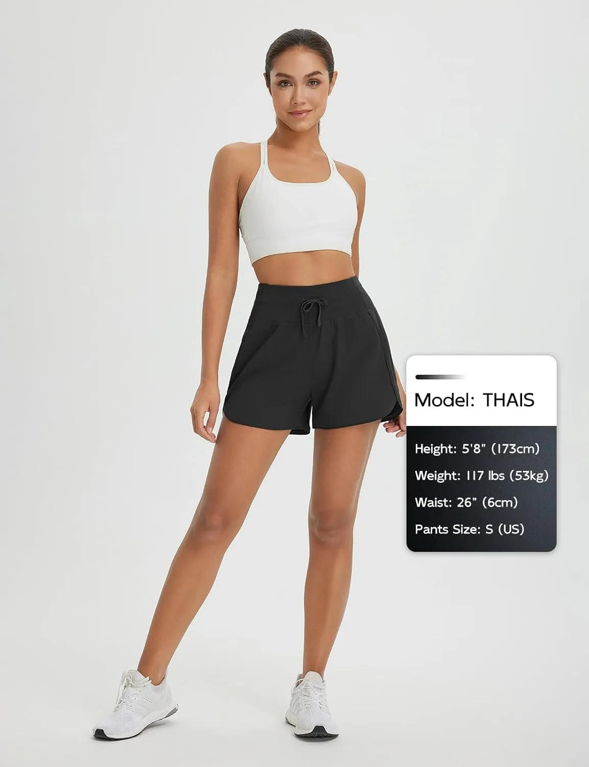 baleaf Women's 3" Athletic Shorts High Waist Running Workout Shorts with Zipper Pockets Gym Sports Quick Dry UPF 50 