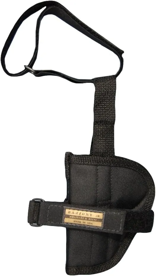 Barsony New Black Nylon Ankle Holster for 2" Snub-Nose 22 32 38 357 Revolvers