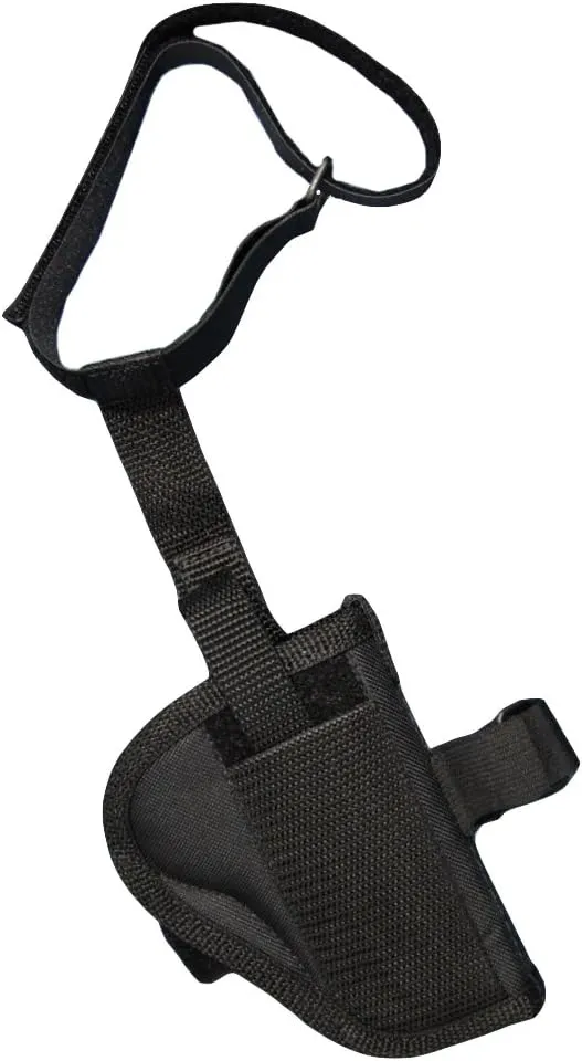 Barsony New Black Nylon Ankle Holster for 2" Snub-Nose 22 32 38 357 Revolvers