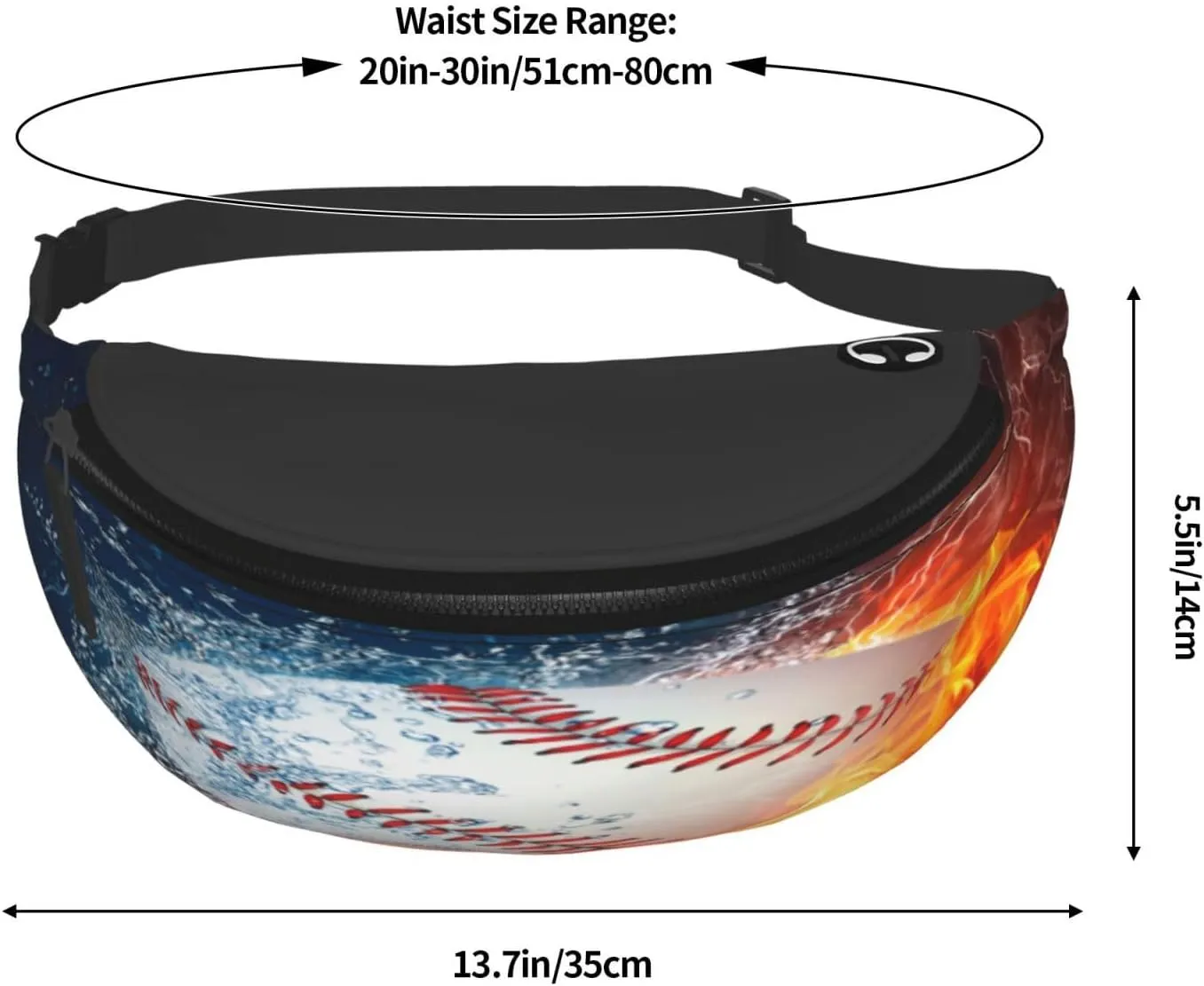 Basketball Baseball Football Waist Packs Unisex Adjustable Shoulder Strap Messenger Bag Sports Travel Running Leisure Waist Bag