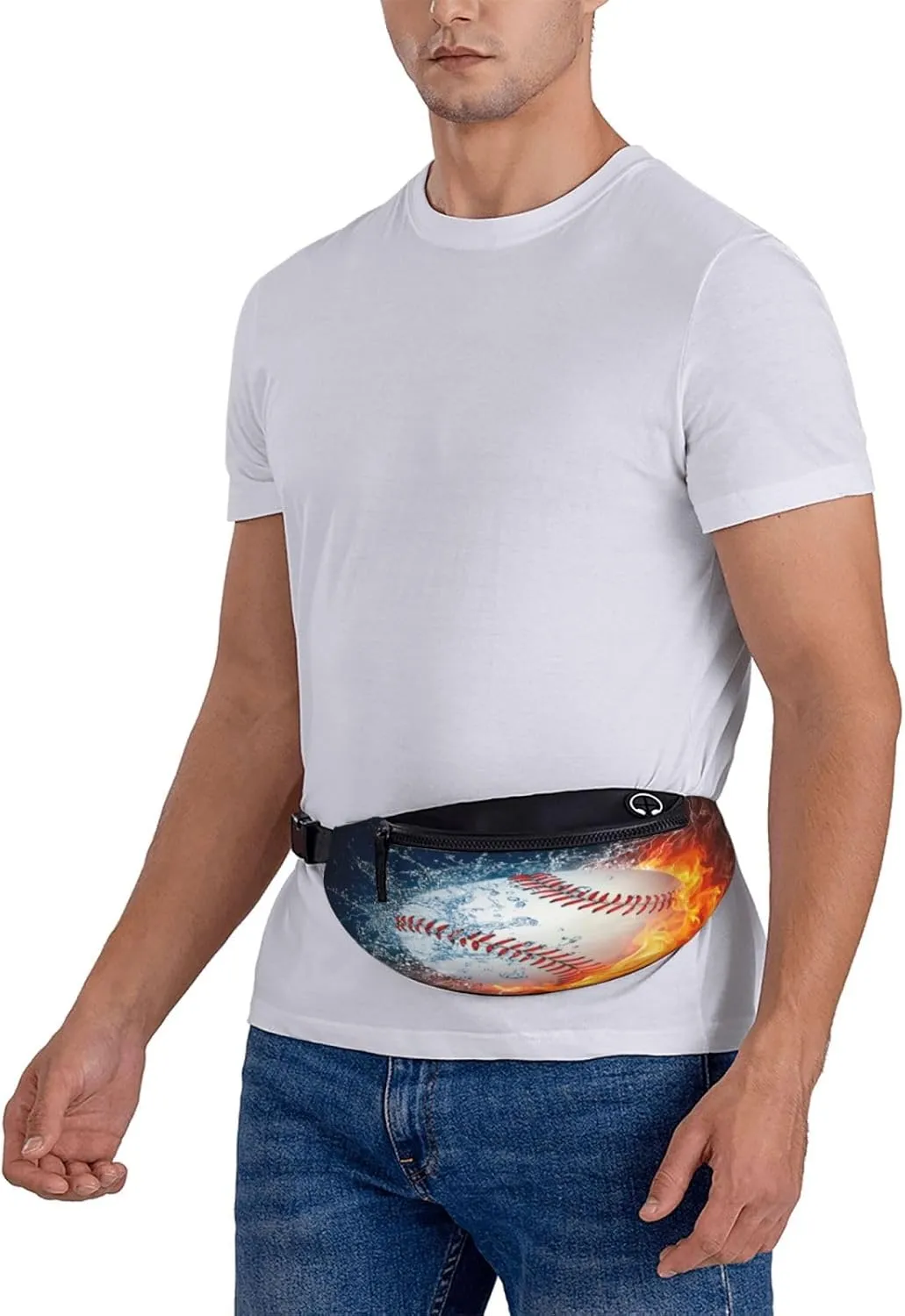 Basketball Football Baseball Rugby Waist Packs Unisex Adjustable Shoulder Strap Messenger Bag Sports Travel Running Leisure Waist Bag