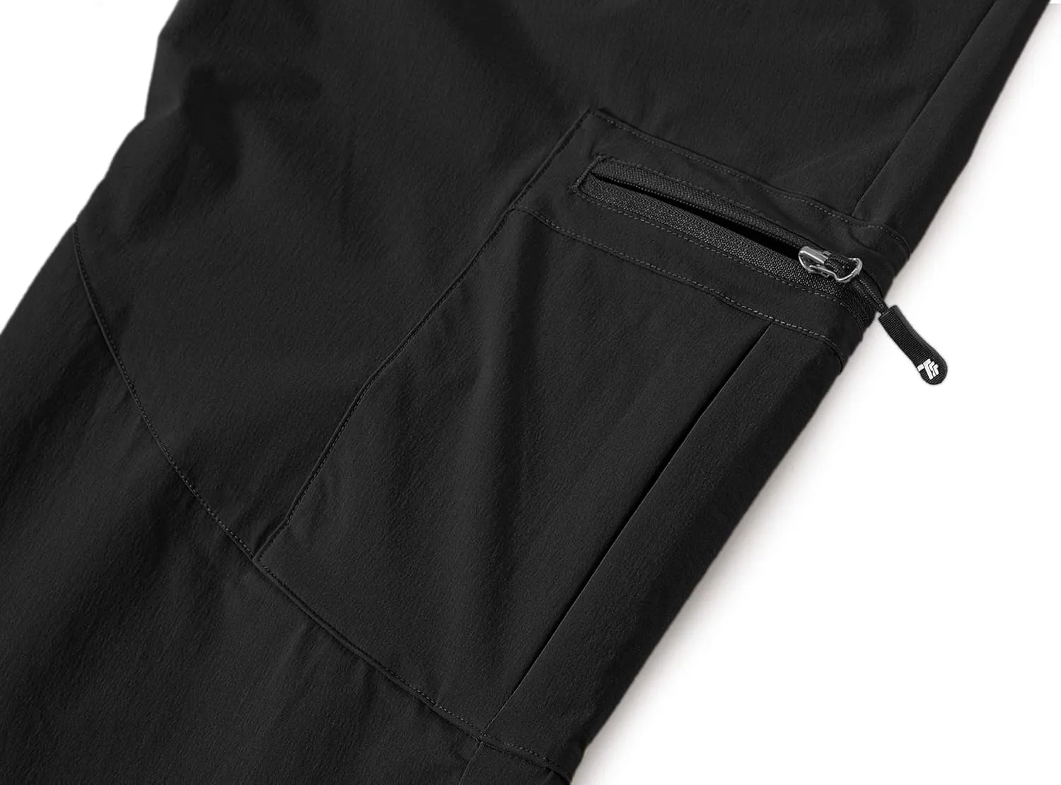 BASUDAM Men's Cargo Hiking Pants Quick Dry Lightweight Stretch Water Resistant Summer Outdoor Work Travel with Pockets