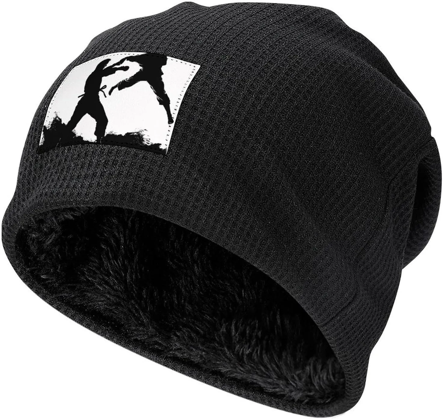Beanie Hat Kickboxing Winter Warm Caps Soft Pullover Cap Slouchy Beanie for Men Unisex Beanie Cap