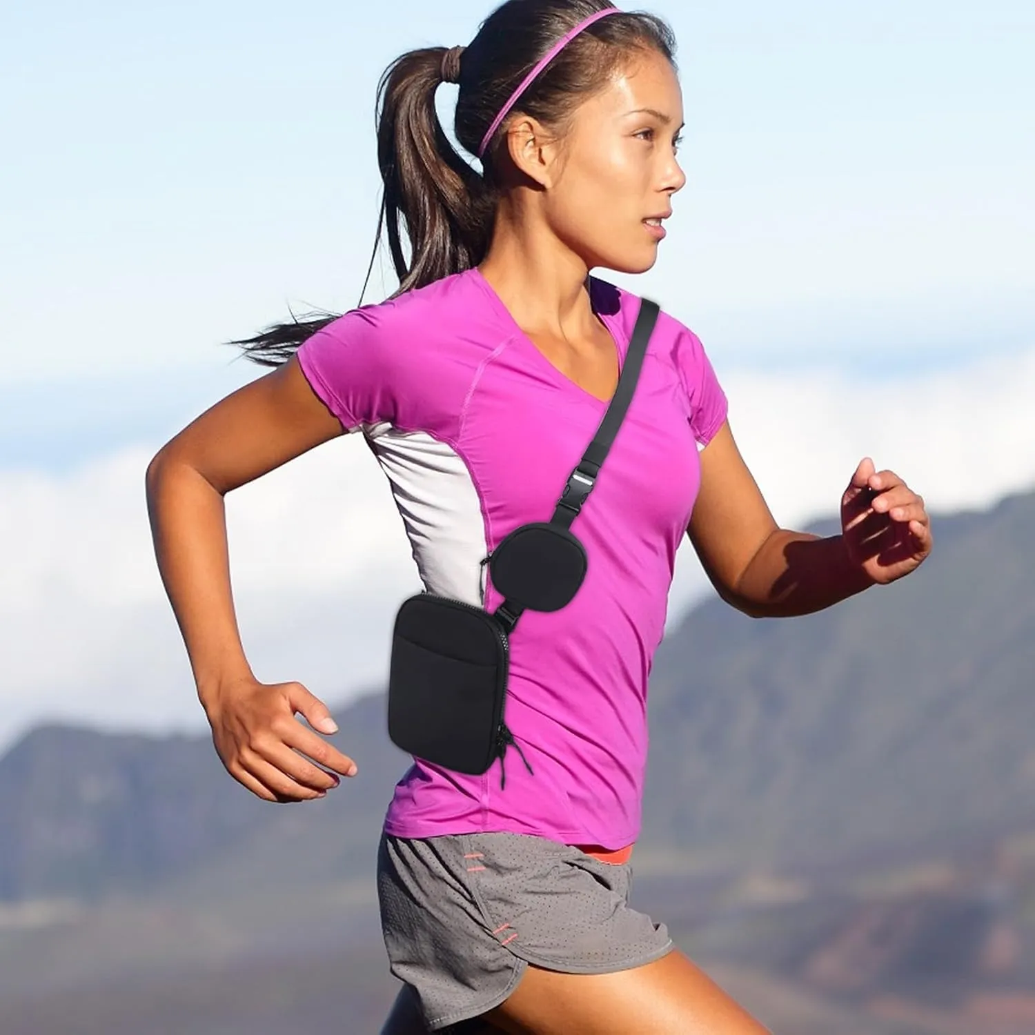 Belt Bag - Compact Yoga Bag, Lightweight Sling Pouch | Sling Yoga Waist Removable Waterproof Sports, Adjustable Strap Unisex Waist Removable For Women And Men