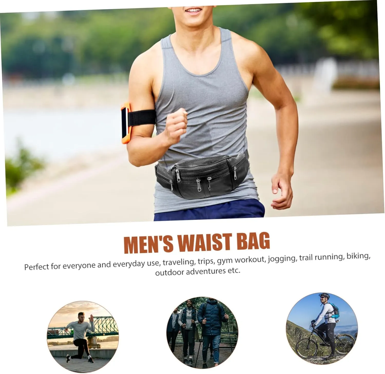 BESPORTBLE 2pcs Outdoor Cell Phone Storage Bag Comfortable Running Pouch for Workout