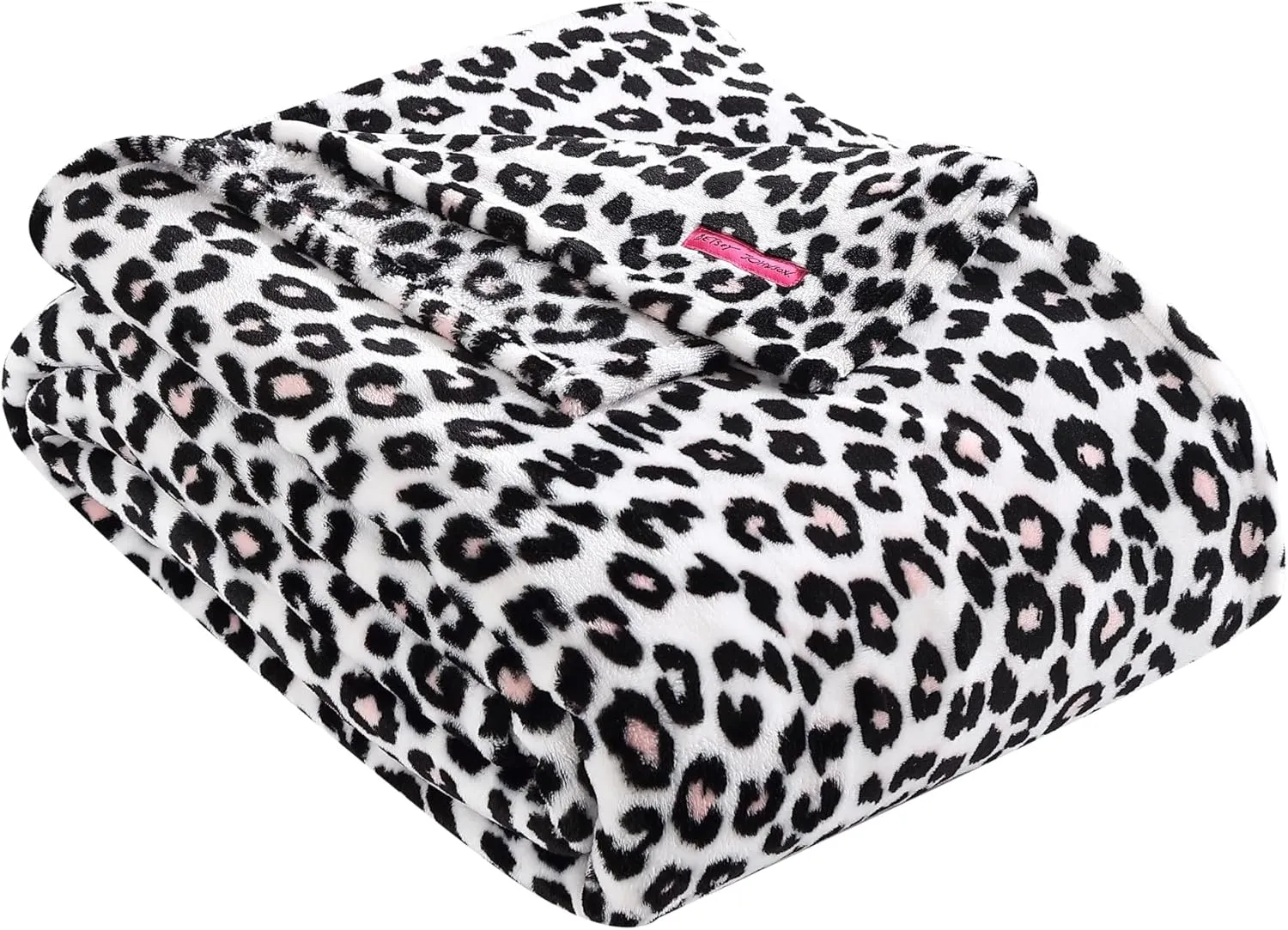 Betsey Johnson - Twin Blanket, Ultra-Soft Plush Bedding, Oversized Soft Blanket, Dorm Essentials (Leopard)