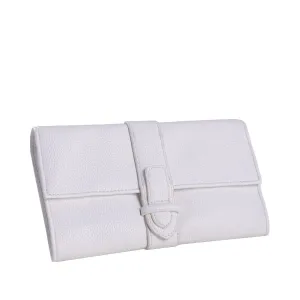 Bey-Berk Hayley Jewelry Clutch in White