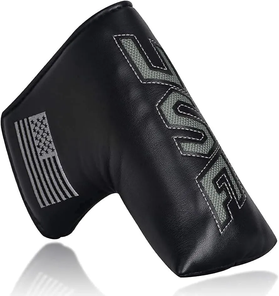 Big Teeth Golf Blade Putter Cover Head Covers Club Protector Magnetic Bar Closure USA Pattern for Scotty Cameron Taylormade Odyssey