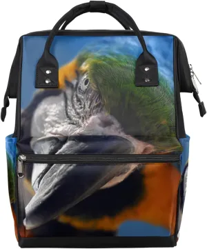 Bird Parrot Beak Diaper Bag Tote Large Capacity Waterproof with Adjustable Shoulder Strap and Pram Straps Mommy Bag for Hospital Beach Weekender Travel