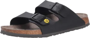 Birkenstock Men's Mules Arizona Anti-Static Birko-Flor Work Shoe, Black, Size 38-Normal Footbed, 35 EU