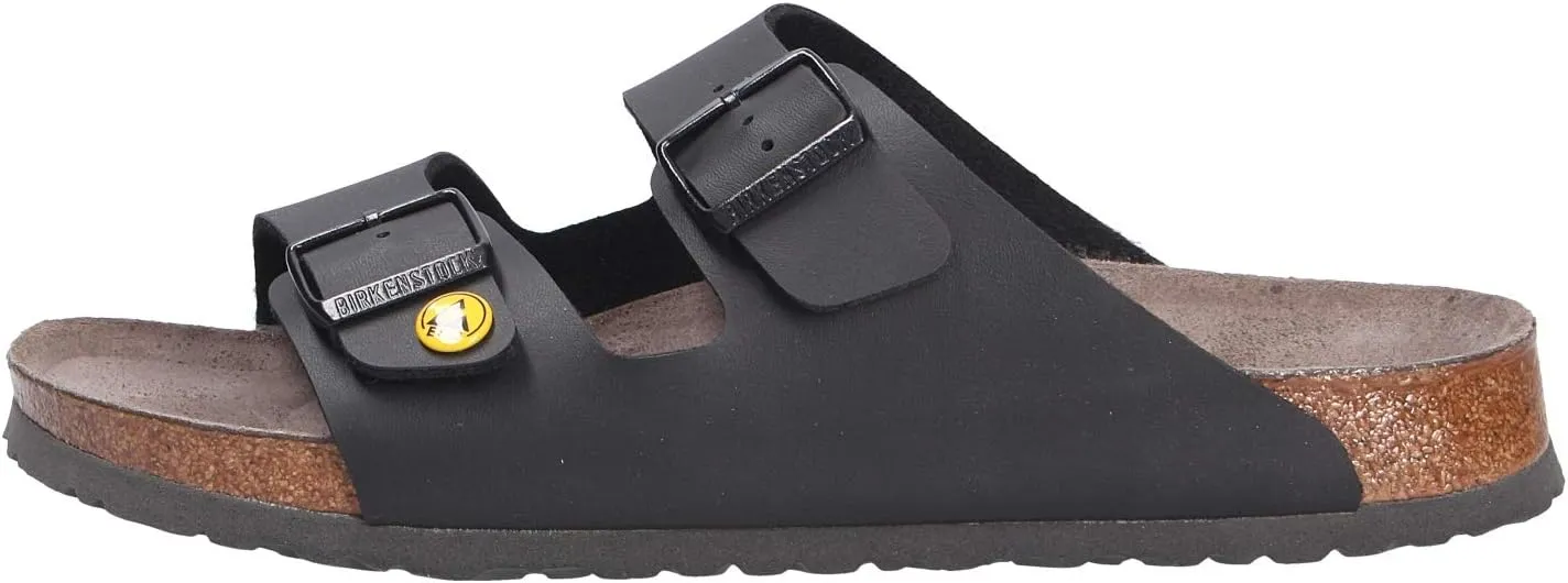 Birkenstock Men's Mules Arizona Anti-Static Birko-Flor Work Shoe, Black, Size 38-Normal Footbed, 35 EU