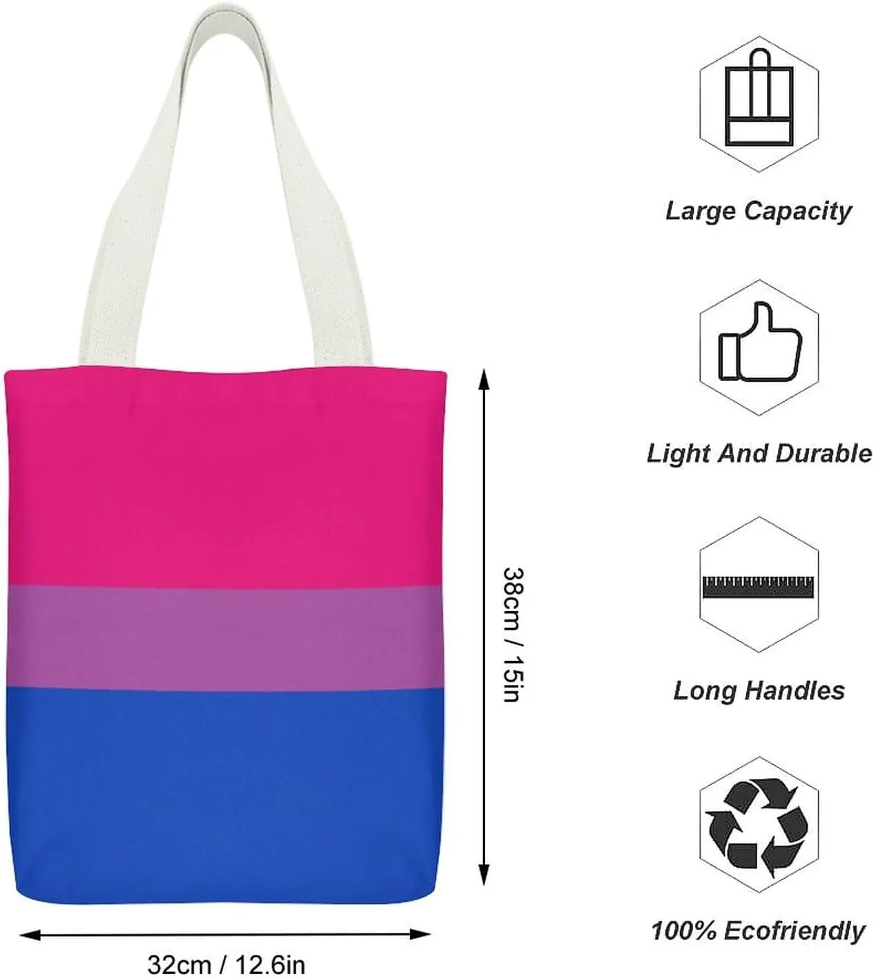 Black And White Piano Keys with Musical Notes Large Capacity Stylish Canvas Tote Bag